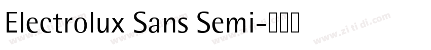Electrolux Sans Semi字体转换